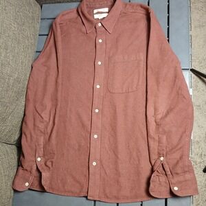 Madewell Men's, Womens SZ S Flannel Perfect Fit Long Sleeve Button Down AC117